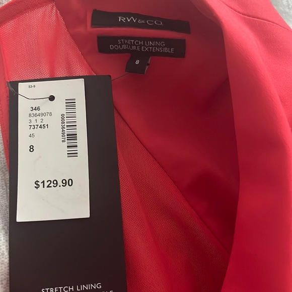 NWT RW& Co Coral Sheath Dress - Picture 3 of 7